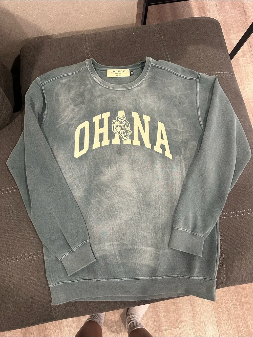 Darc Sport Green Marble OHANA Crewneck Sweatshirt - Picture 2 of 7
